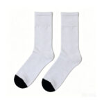 White & Black Toe Comfort Airline Crew Sock