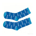 Blue Letter Print Airline-Exclusive Crew Socks