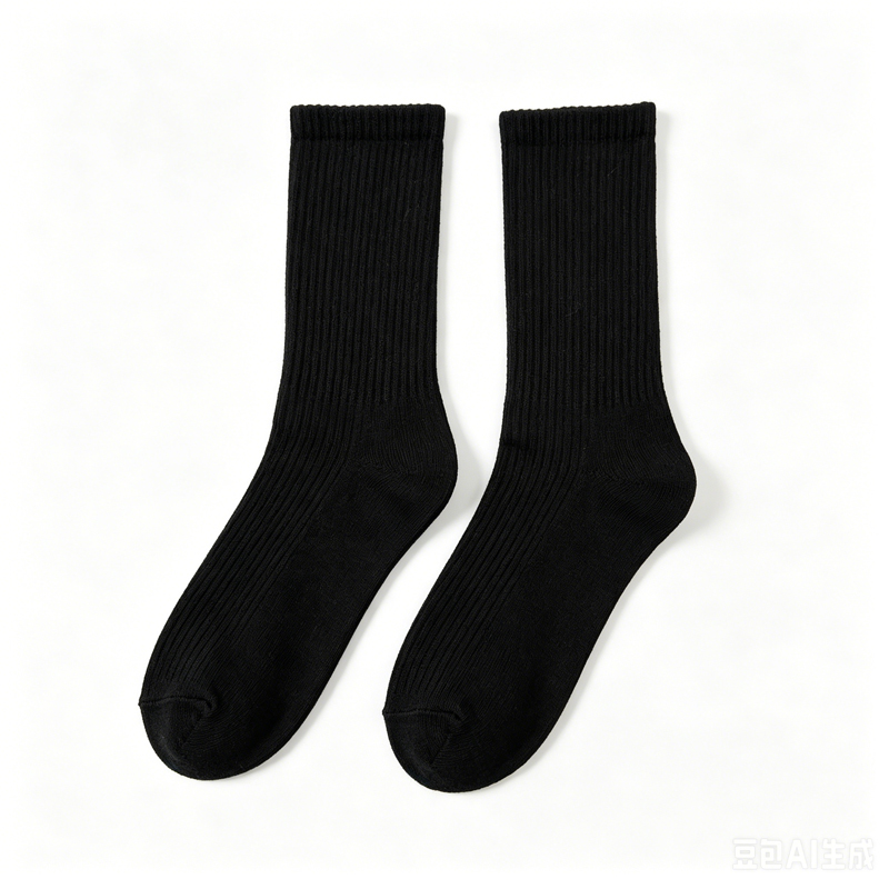 Vertical Ribbed Non-slip Travel Airline Socks