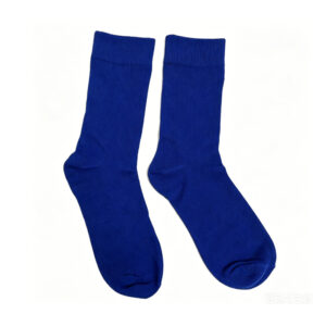 Klein Blue Solid Travel Airline Socks
