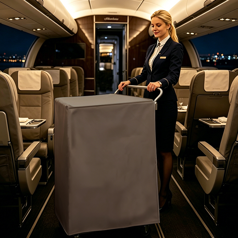 Aircraft catering trolley cover