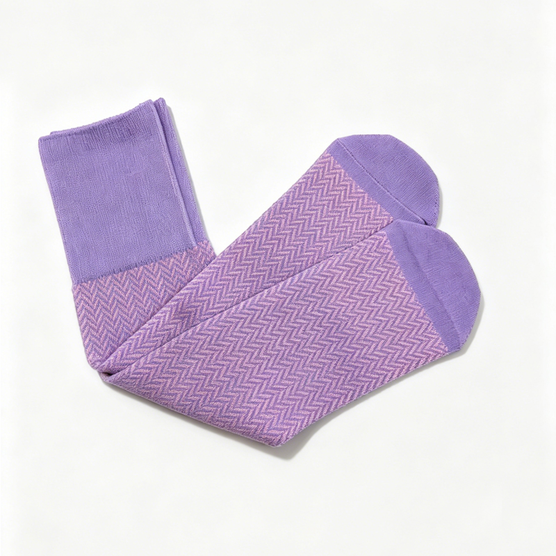 Soft Purple Comfort Airline Socks