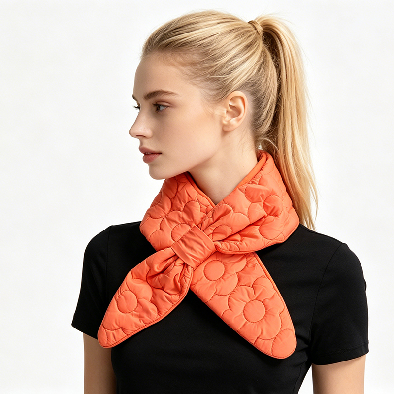 Quilted Cross Neck Warmer