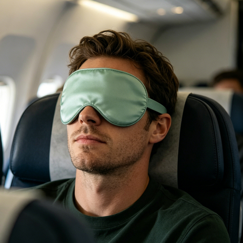 Pastel Satin Sleep Mask for Travel – 2 Colors