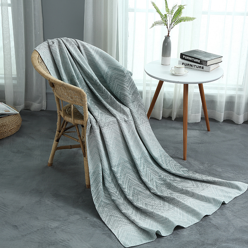 Bamboo Fiber Stripe Aviation Blanket