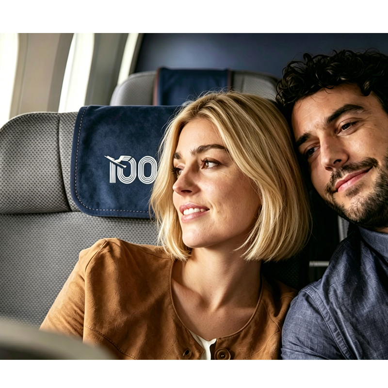 Aircraft headrest covers